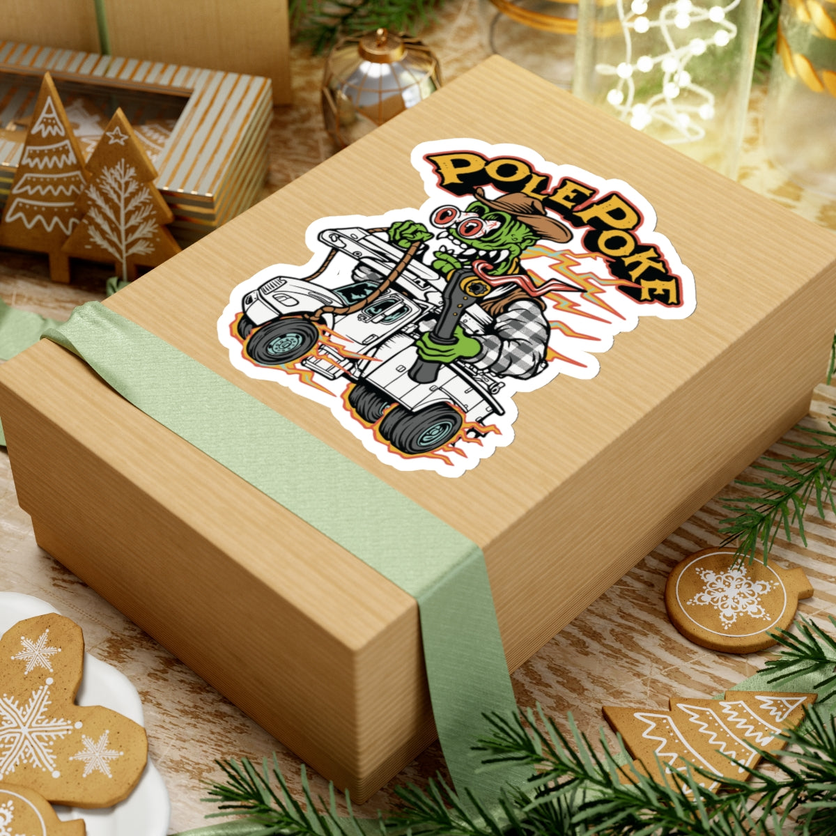 Rat Fink Style Lineman Sticker