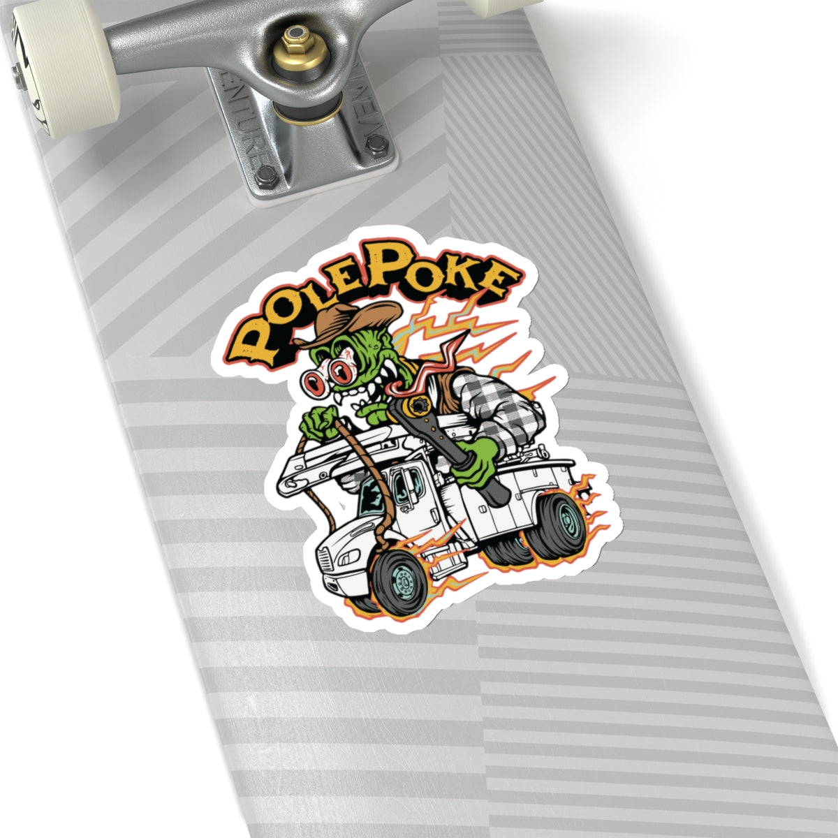 Rat Fink Style Lineman Sticker