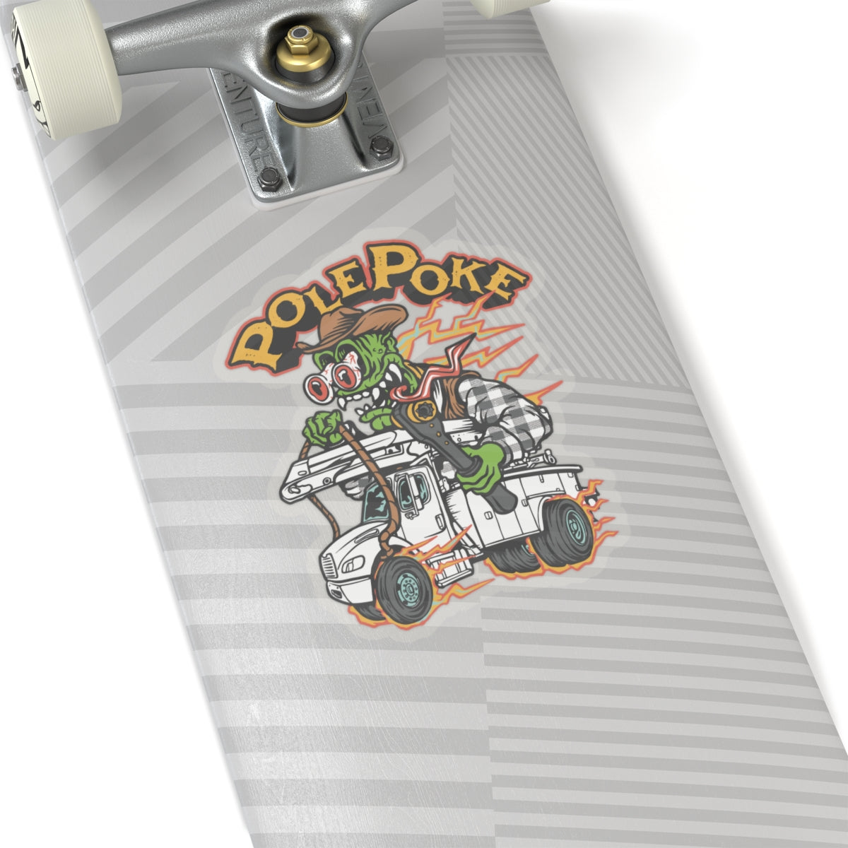 Rat Fink Style Lineman Sticker